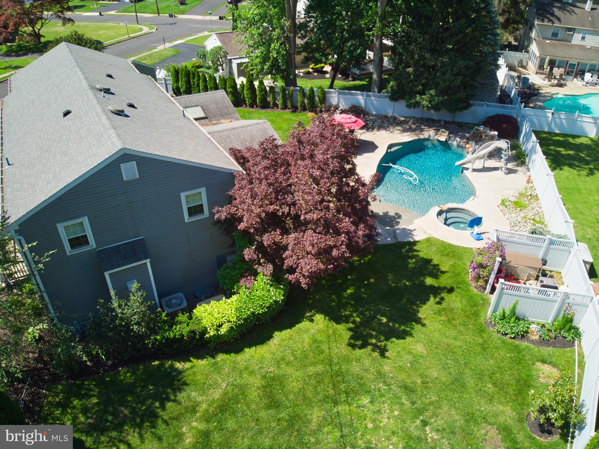 136 Washington Drive Warminster, PA 18974 - Photo 31 of 39 an aerial view of a house with yard swimming pool and outdoor seating