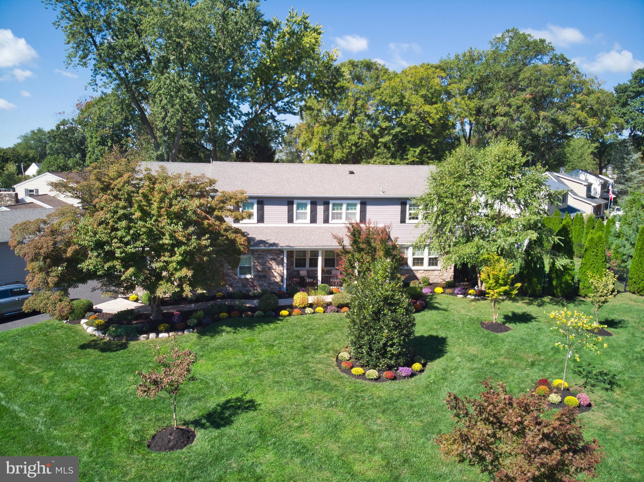 136 Washington Drive Warminster, PA 18974 - Photo 32 of 39 a view of a house with a big yard plants and large trees