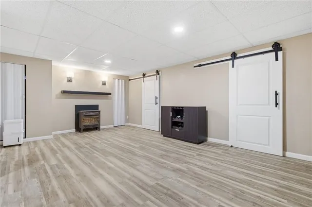 a view of a livingroom with a fireplace