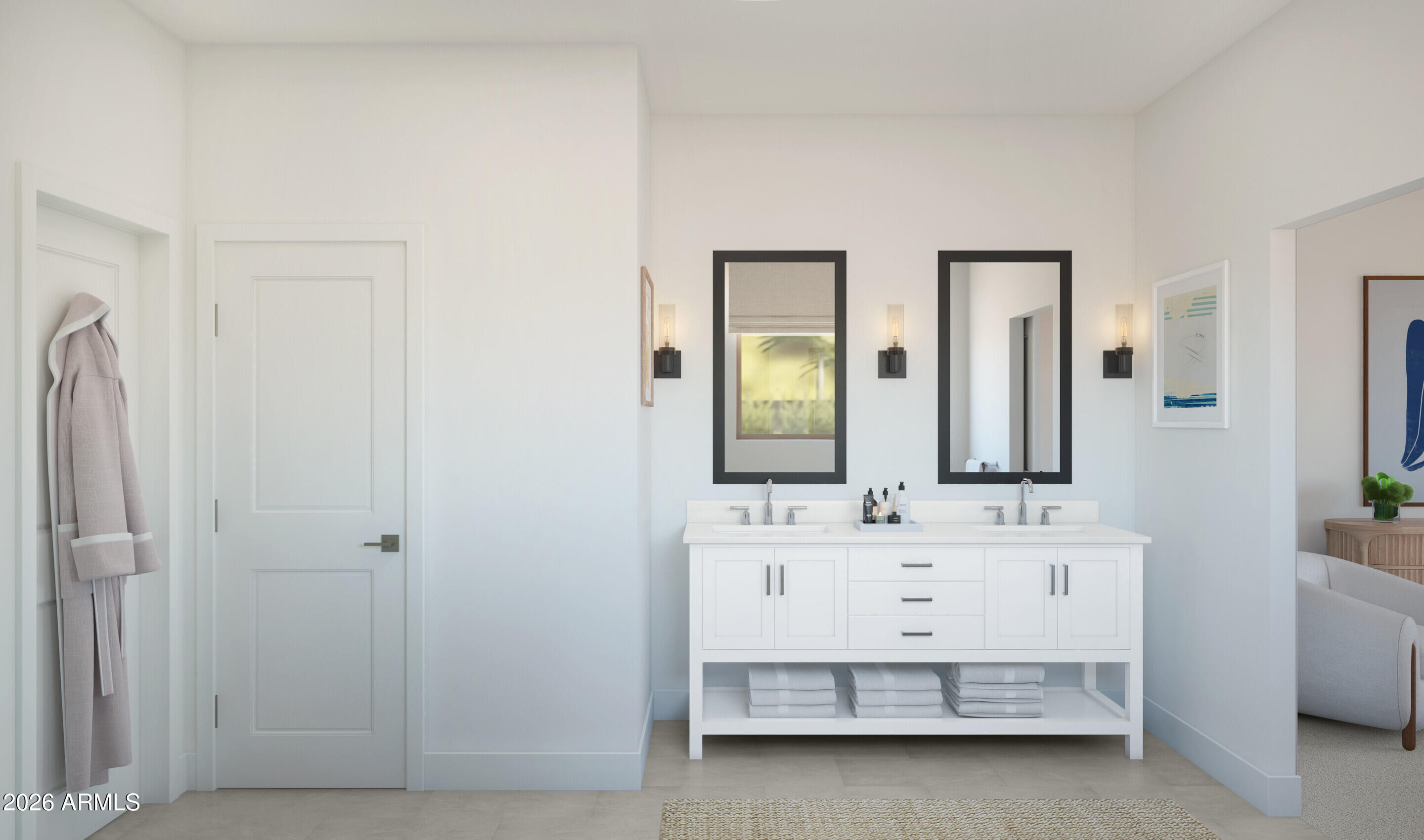 7760 West Sands Road Glendale, AZ 85303 - Photo 13 of 20 a bathroom with a double vanity sink mirror and