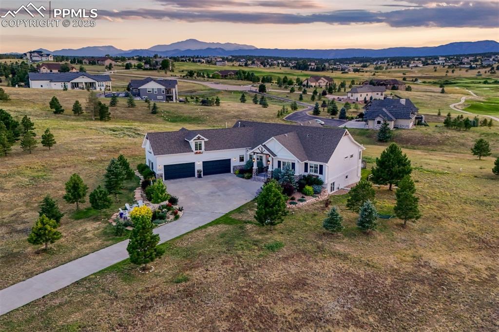 1935 Bashley Road Monument, CO 80132 - Photo 45 of 45 an aerial view of residential houses with outdoor space and street view