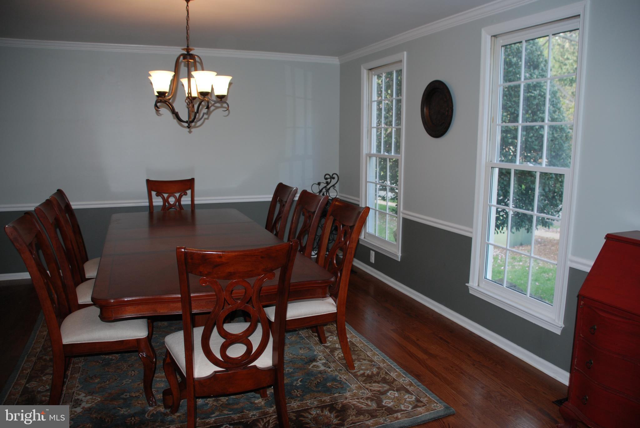 6108 Eagle Landing Road Burke, VA 22015 - Photo 9 of 52 Formal DR w/hardwoods and fl- to- ceiling windows