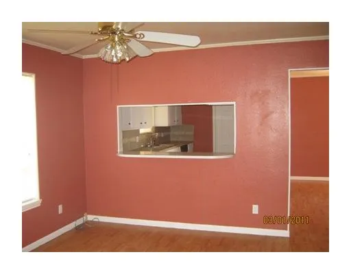 a view of an empty room