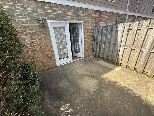 a view of front door of house
