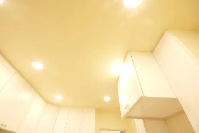 a view of a big room with wooden floor