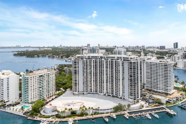 a view of a city and lake