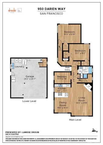 $1,649,000 | 950 Darien Way, San Francisco, CA 94127