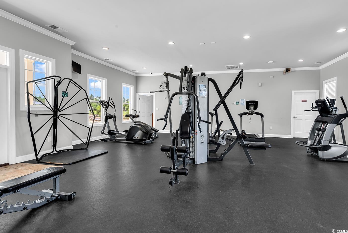 300 Kiskadee Loop, Unit K Conway, SC 29526 - Photo 32 of 40 Exercise room featuring recessed lighting and crow