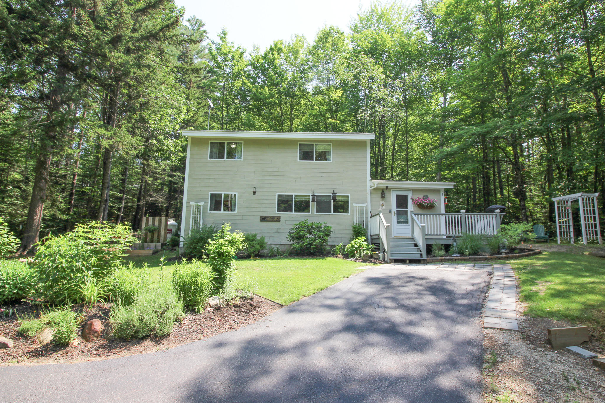 215 Branch Road Newry, ME 04261 - Photo 2 of 36 Exterior well landscaped