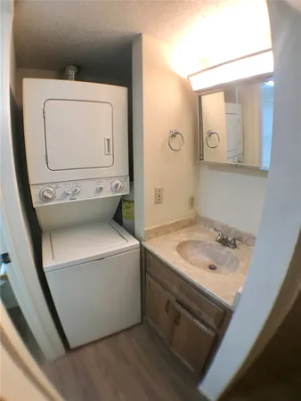 a utility room with a washer and dryer