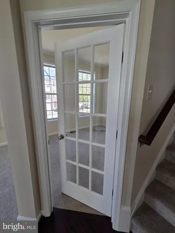 a view of front door