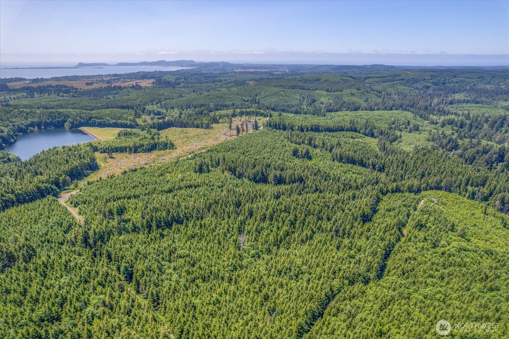 a view of lake with mountain