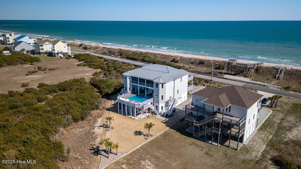 1511 New River Inlet Road North Topsail Beach, NC 28460 - Photo 78 of 85 High Rear View Aerial