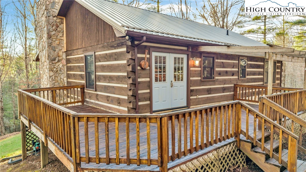 214 Deer Ridge Road Crumpler, NC 28617 - Photo 43 of 44 a view of a roof deck