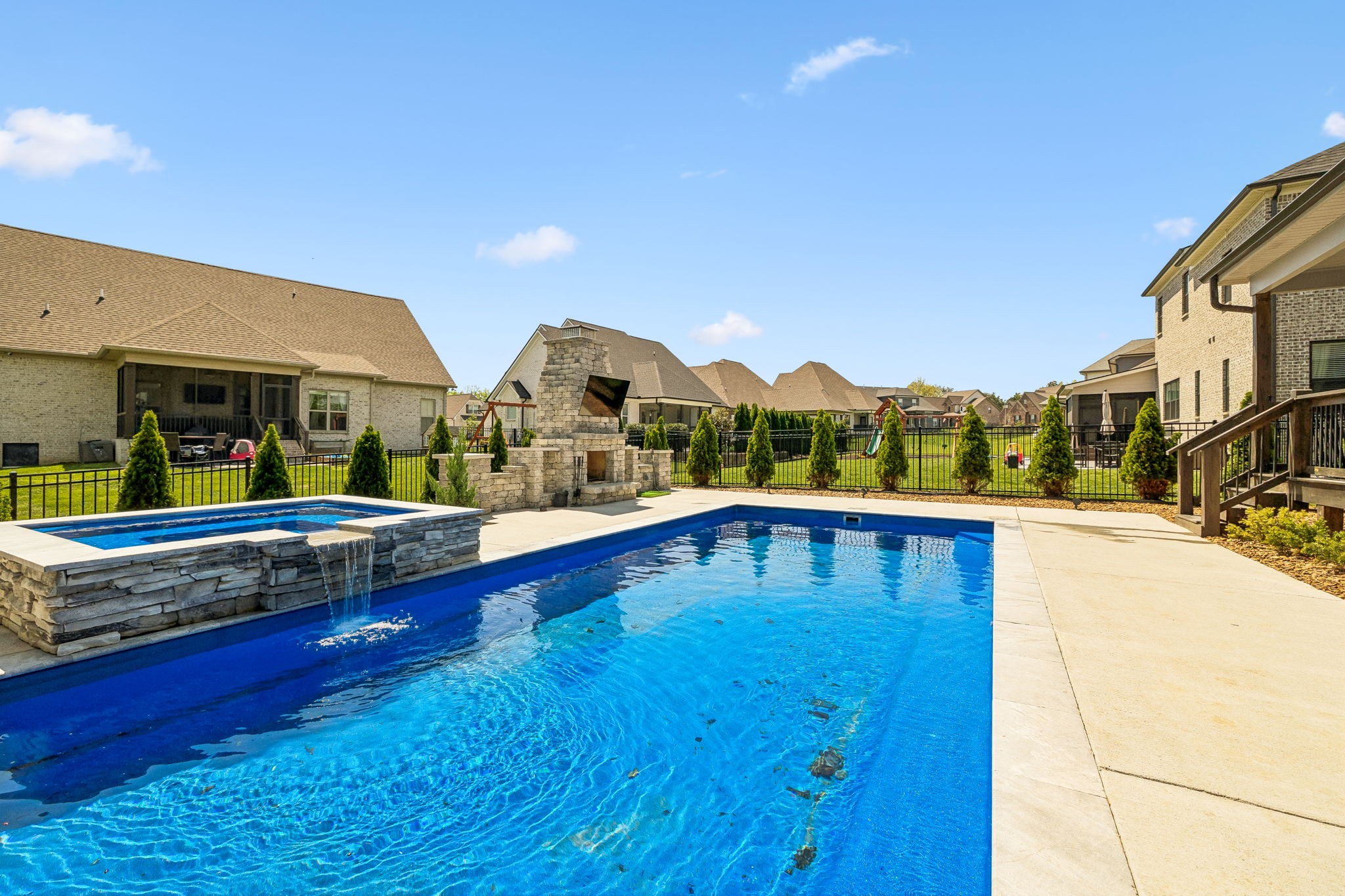 1008 Quillen Way Lebanon, TN 37087 - Photo 45 of 54 a view of swimming pool with outdoor seating and city view