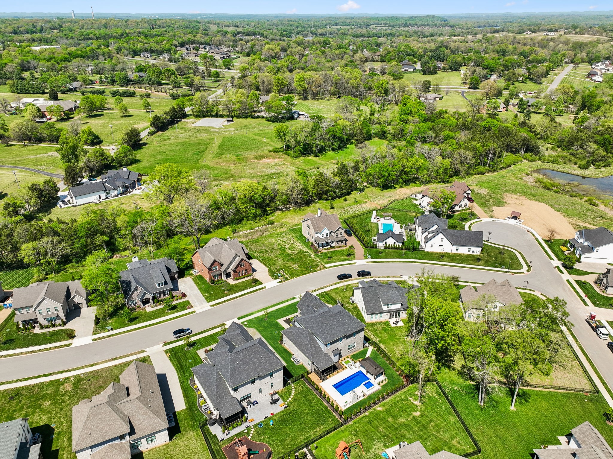 1008 Quillen Way Lebanon, TN 37087 - Photo 50 of 54 an aerial view of residential houses with outdoor space and trees