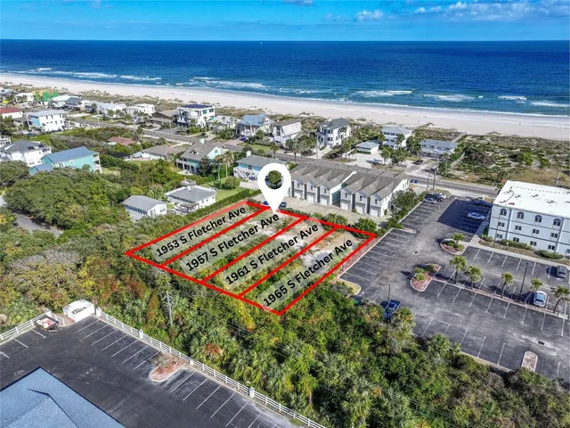 a city view with tall buildings