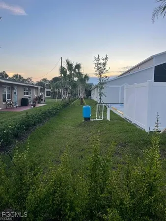 a house view with a garden space