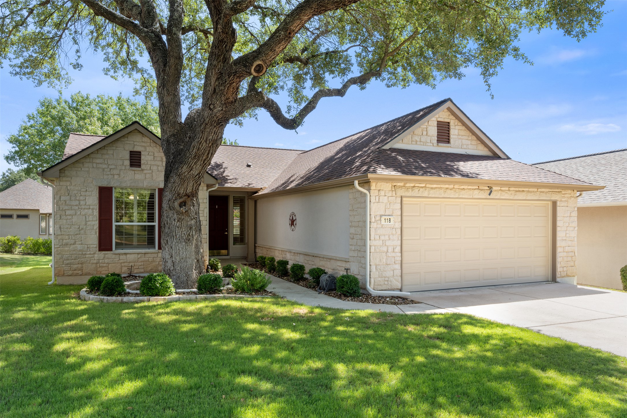 118 Purple Sage Drive Georgetown, TX 78633 - Photo 2 of 31 a front view of a house with a yard and garage