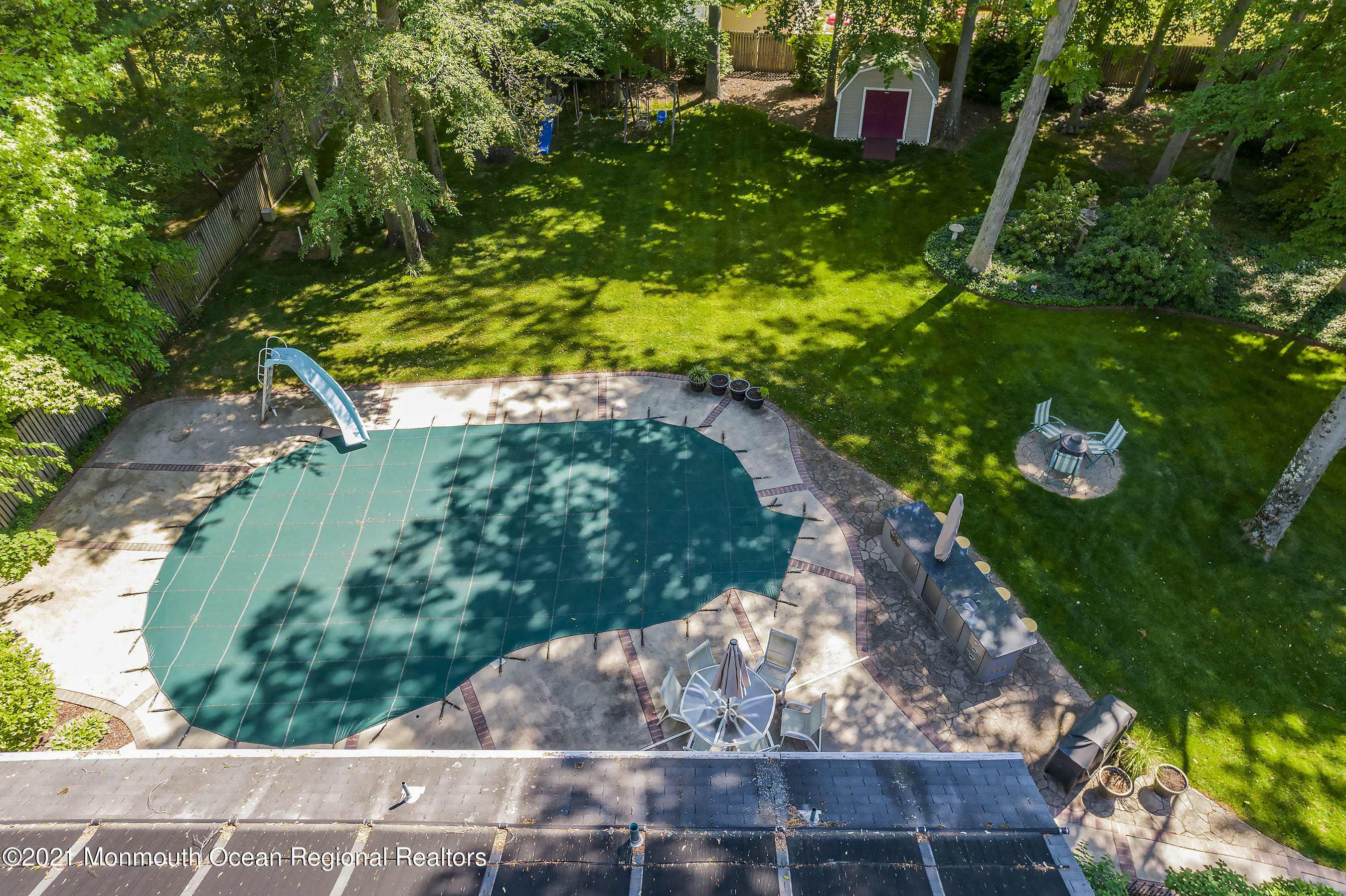 115 Havens Mill Road Freehold, NJ 07728 - Photo 35 of 44 Pool Overhead 1
