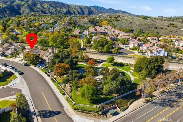 a view of a lake with a sitting area
