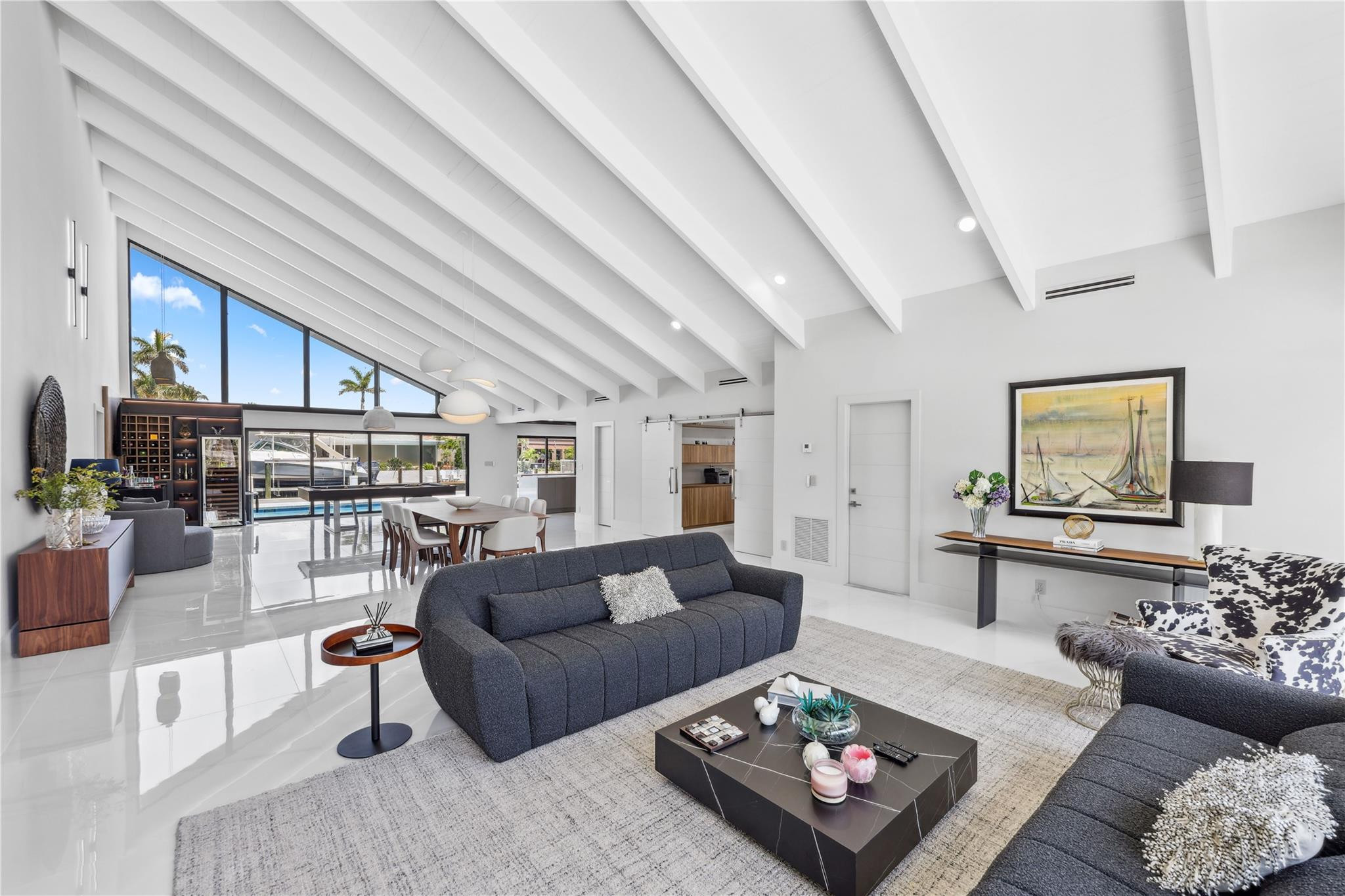 2901 Northeast 46th Street Lighthouse Point, FL 33064 - Photo 15 of 79 a living room with furniture and a rug