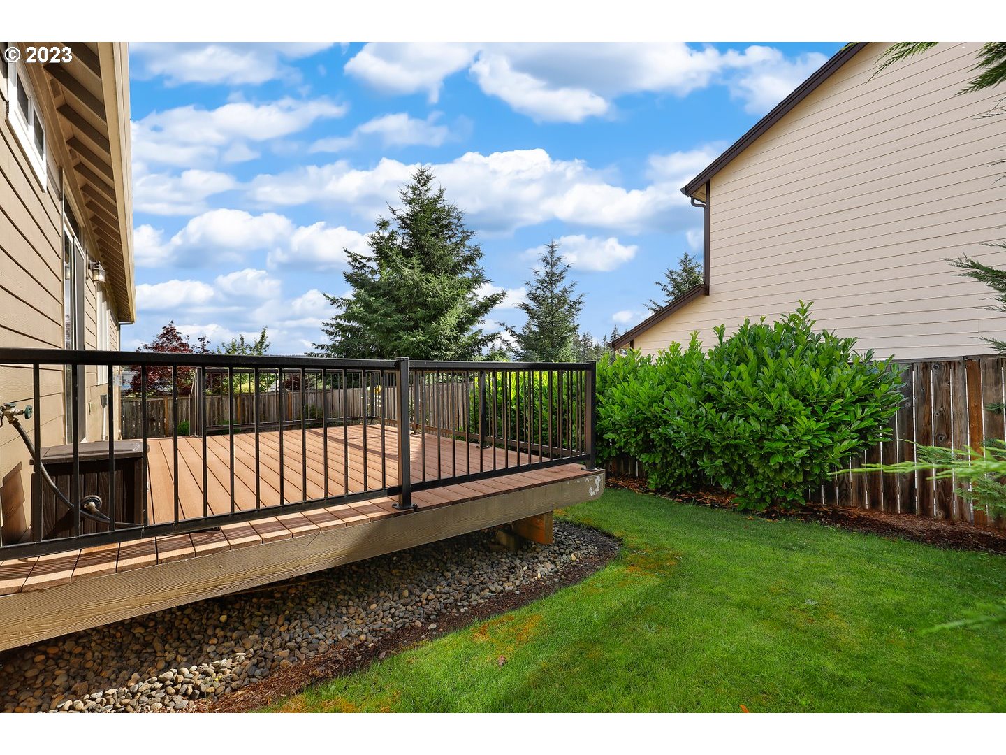6136 Northwest Larkspur Street Camas, WA 98607 - Photo 34 of 40 a view of a deck with a yard