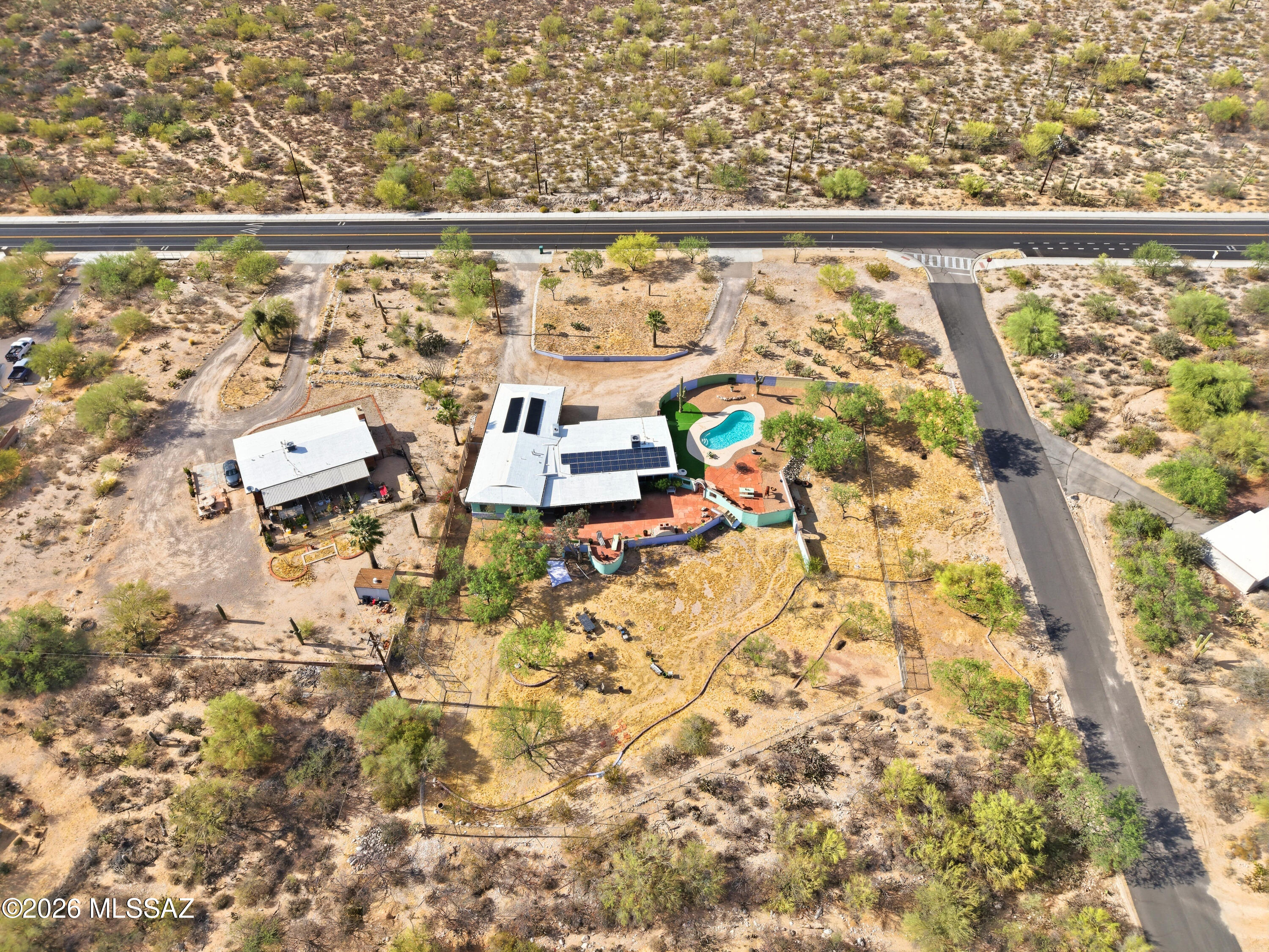 220 East Magee Road Tucson, AZ 85704 - Photo 36 of 38 Drone to Magee road
