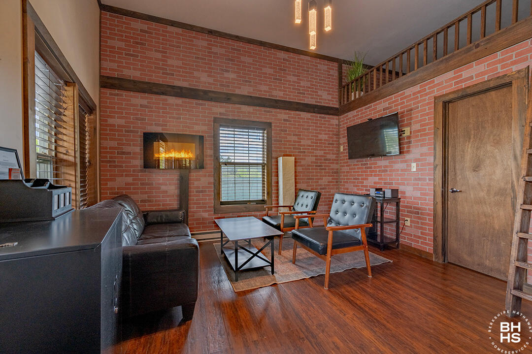 6143 Sentinel Road, Unit # 7 Lake Placid, NY 12946 - Photo 5 of 18 Downhill7Condo_LivingRoom_From_Entry