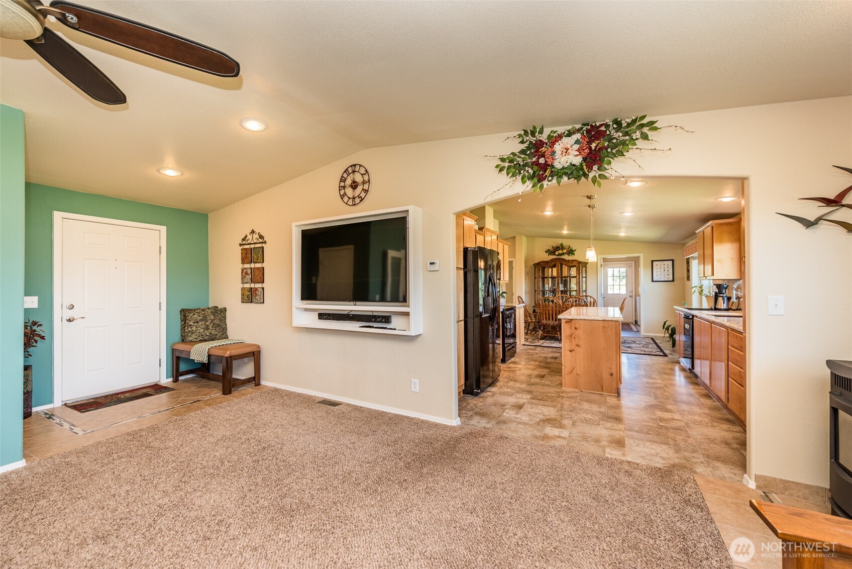 25 Michelle Lane Sequim, WA 98382 - Photo 16 of 38 a view of a livingroom with furniture and a flat screen tv