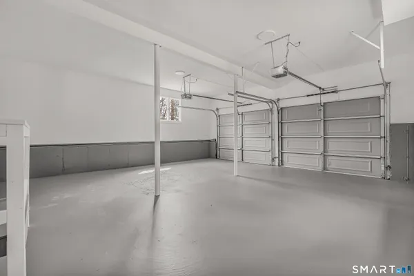 a view of a garage room