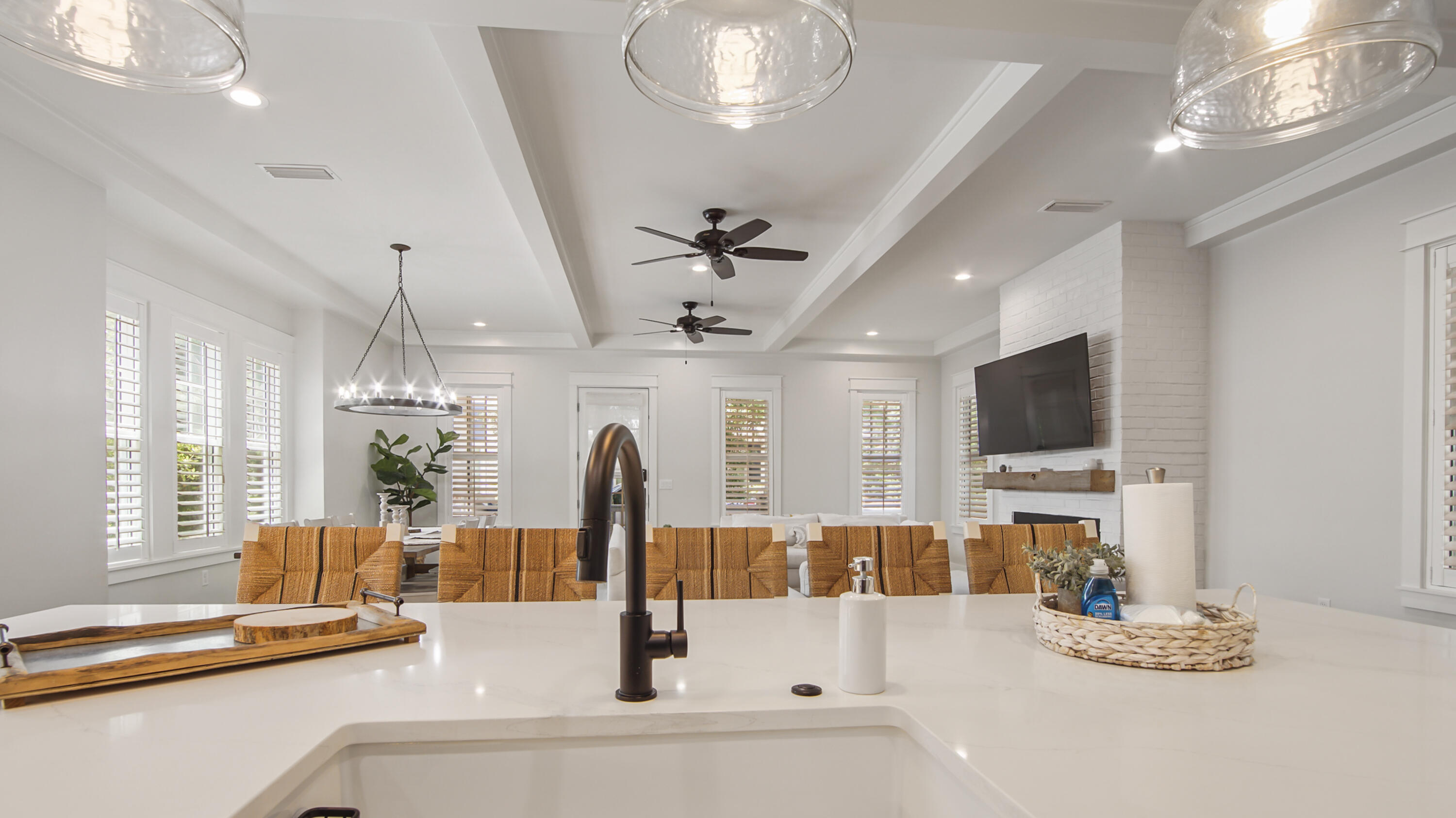 51 Okeechobee West Santa Rosa Beach, FL 32459 - Photo 15 of 78 a view of living room with furniture and flat screen tv