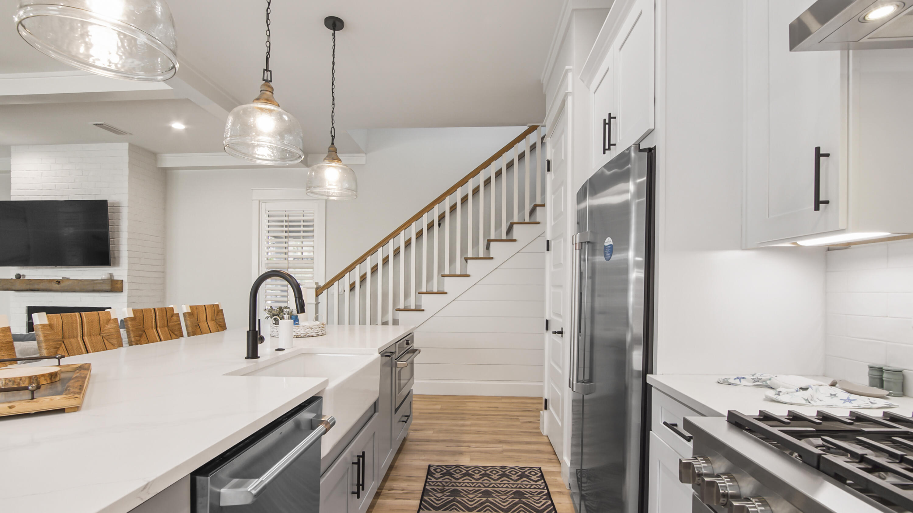 51 Okeechobee West Santa Rosa Beach, FL 32459 - Photo 16 of 78 a kitchen with sink stove and refrigerator