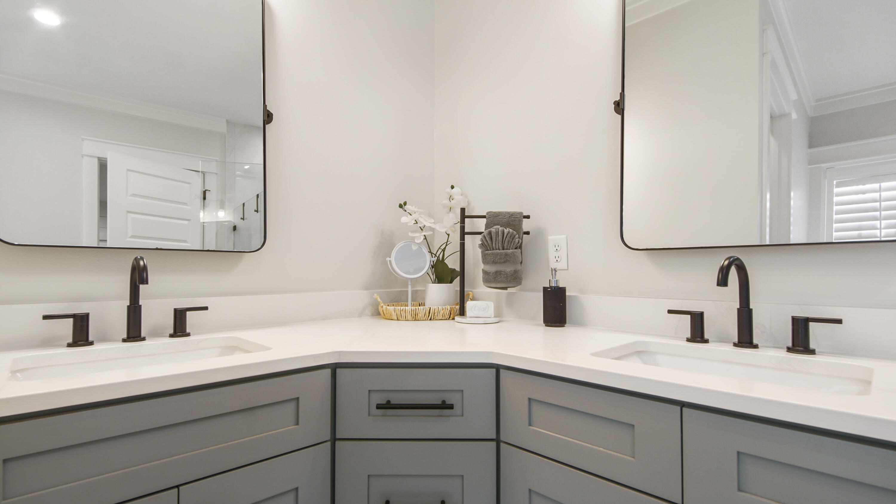 51 Okeechobee West Santa Rosa Beach, FL 32459 - Photo 29 of 78 a bathroom with a sink and a mirror