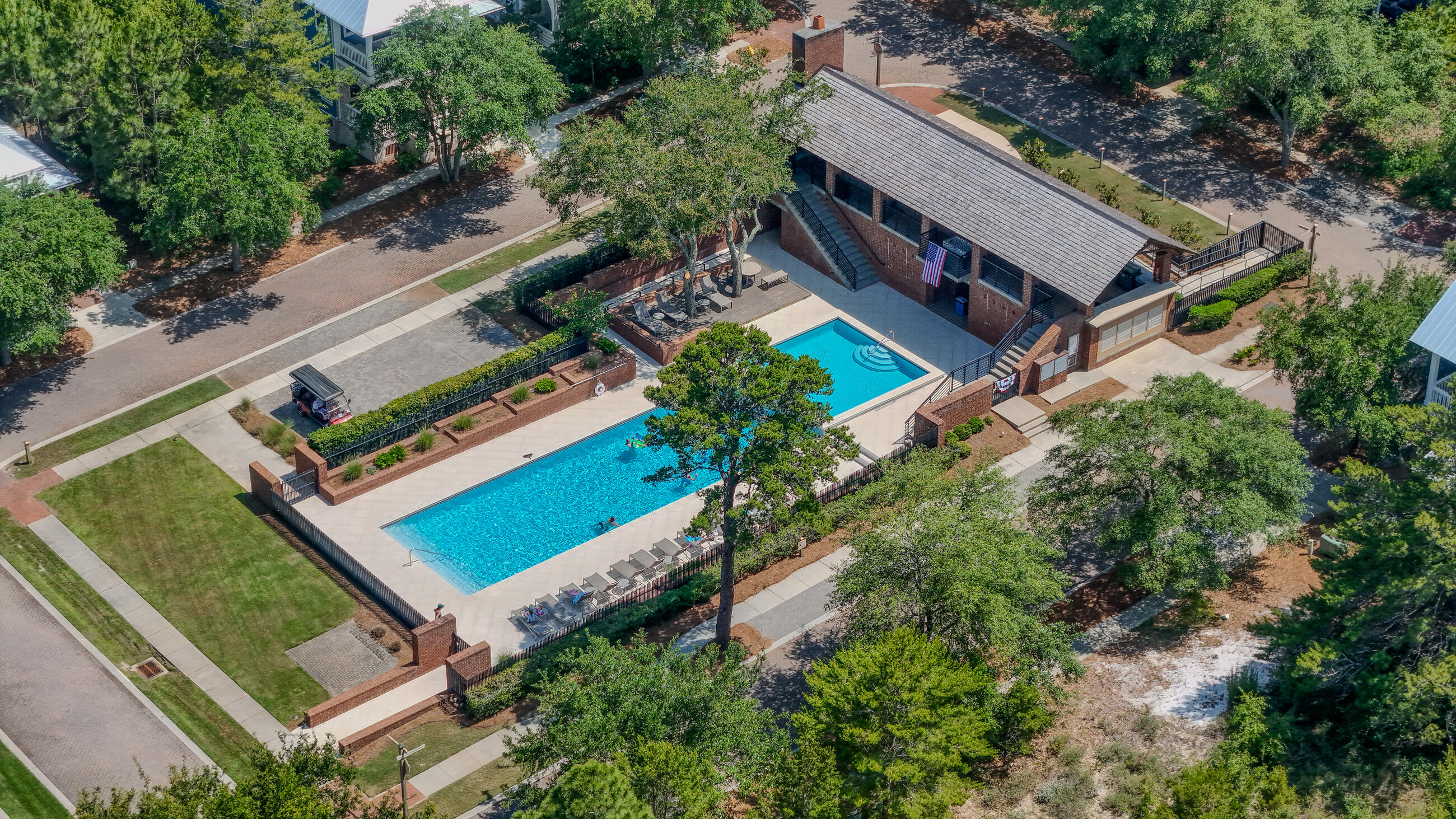 51 Okeechobee West Santa Rosa Beach, FL 32459 - Photo 4 of 78 an aerial view of a house with a yard