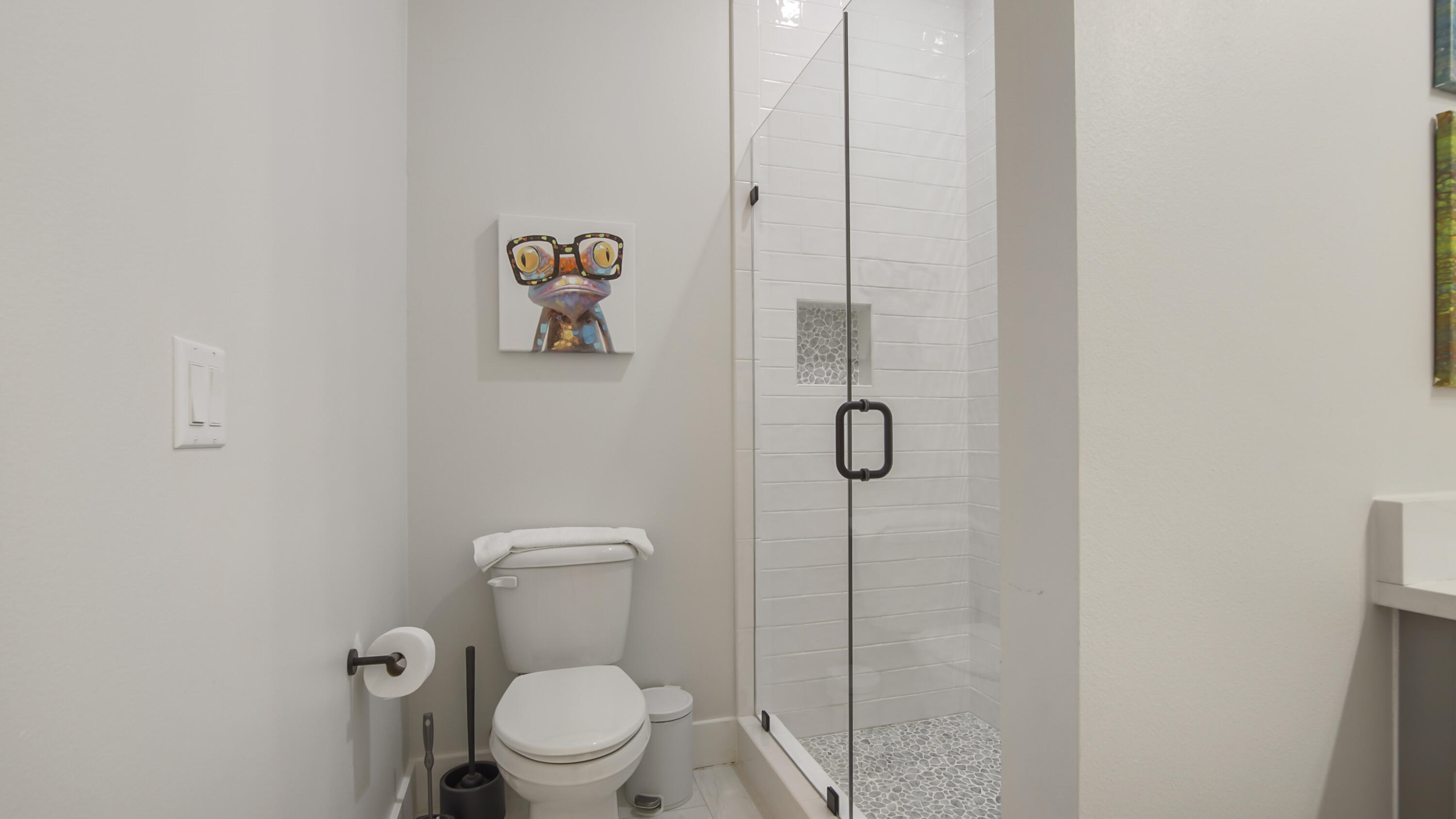 51 Okeechobee West Santa Rosa Beach, FL 32459 - Photo 52 of 78 a bathroom with a toilet and a shower