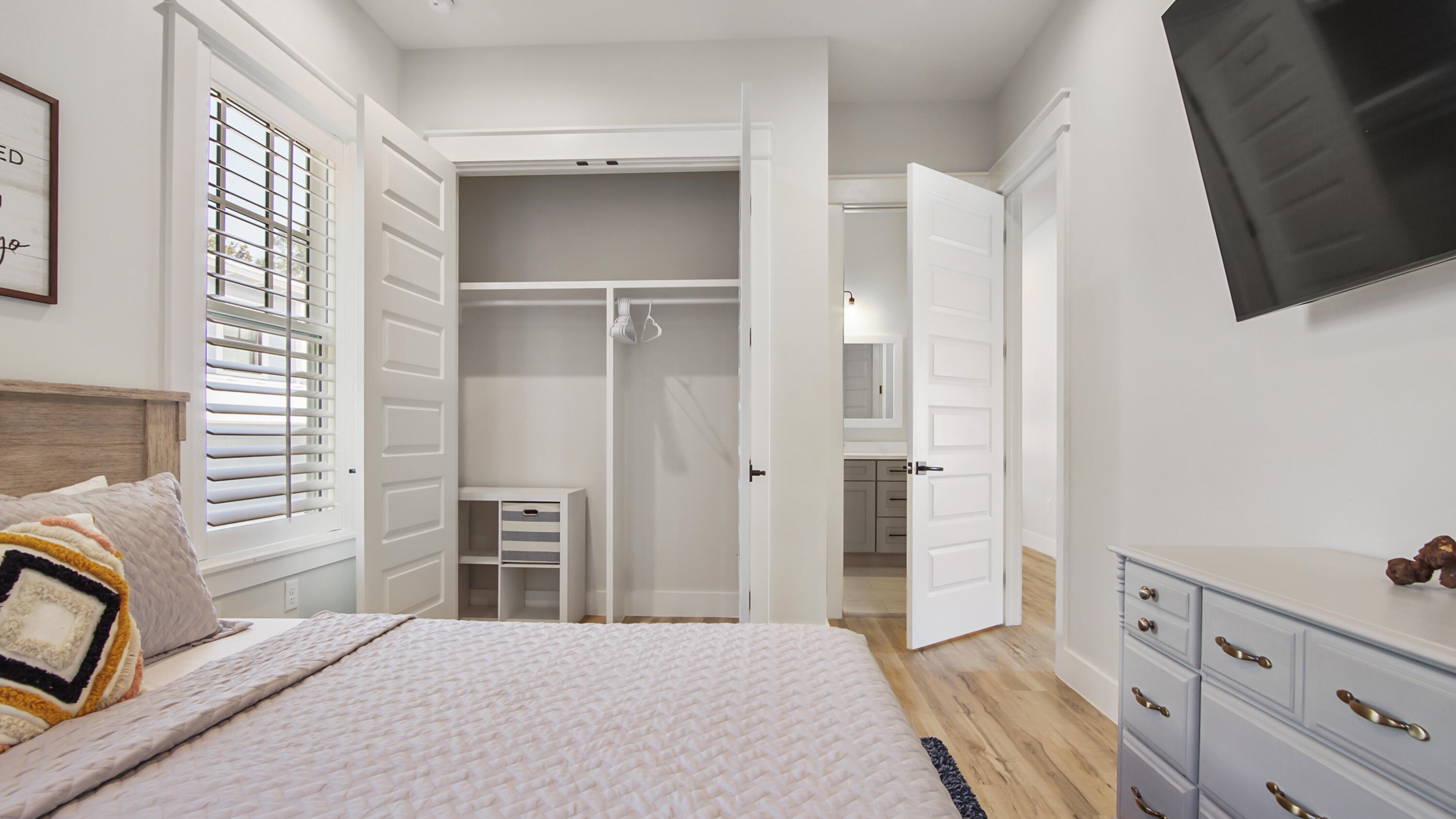 51 Okeechobee West Santa Rosa Beach, FL 32459 - Photo 55 of 78 a bedroom with a bed and a view of bedroom