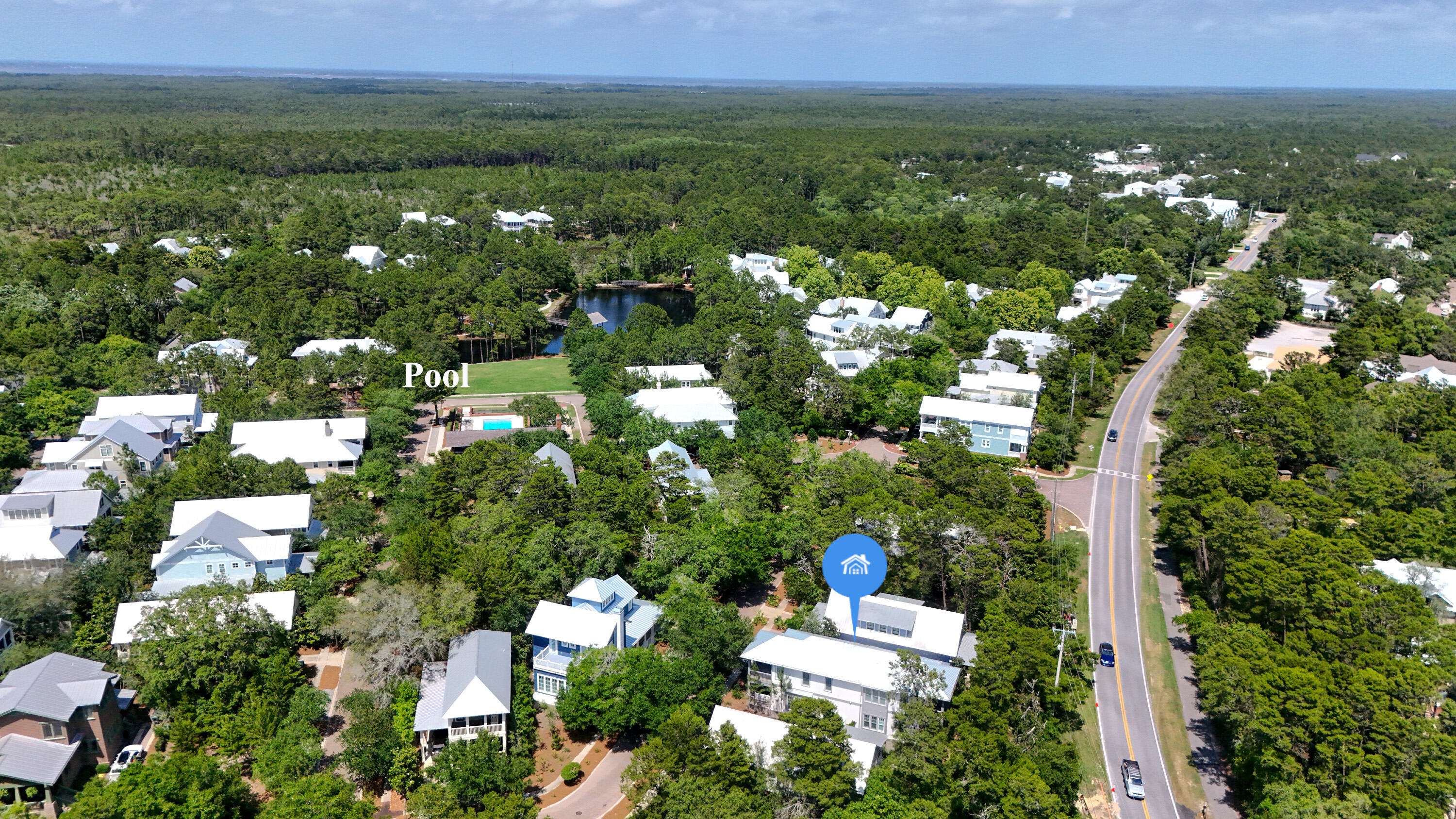 51 Okeechobee West Santa Rosa Beach, FL 32459 - Photo 69 of 78 a view of a city with lush green forest