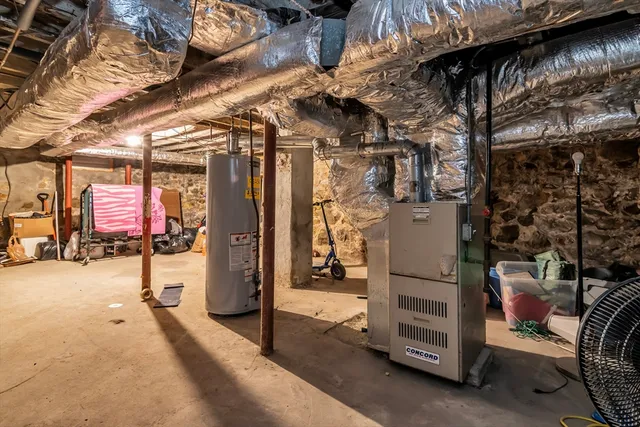 a view of a storage room