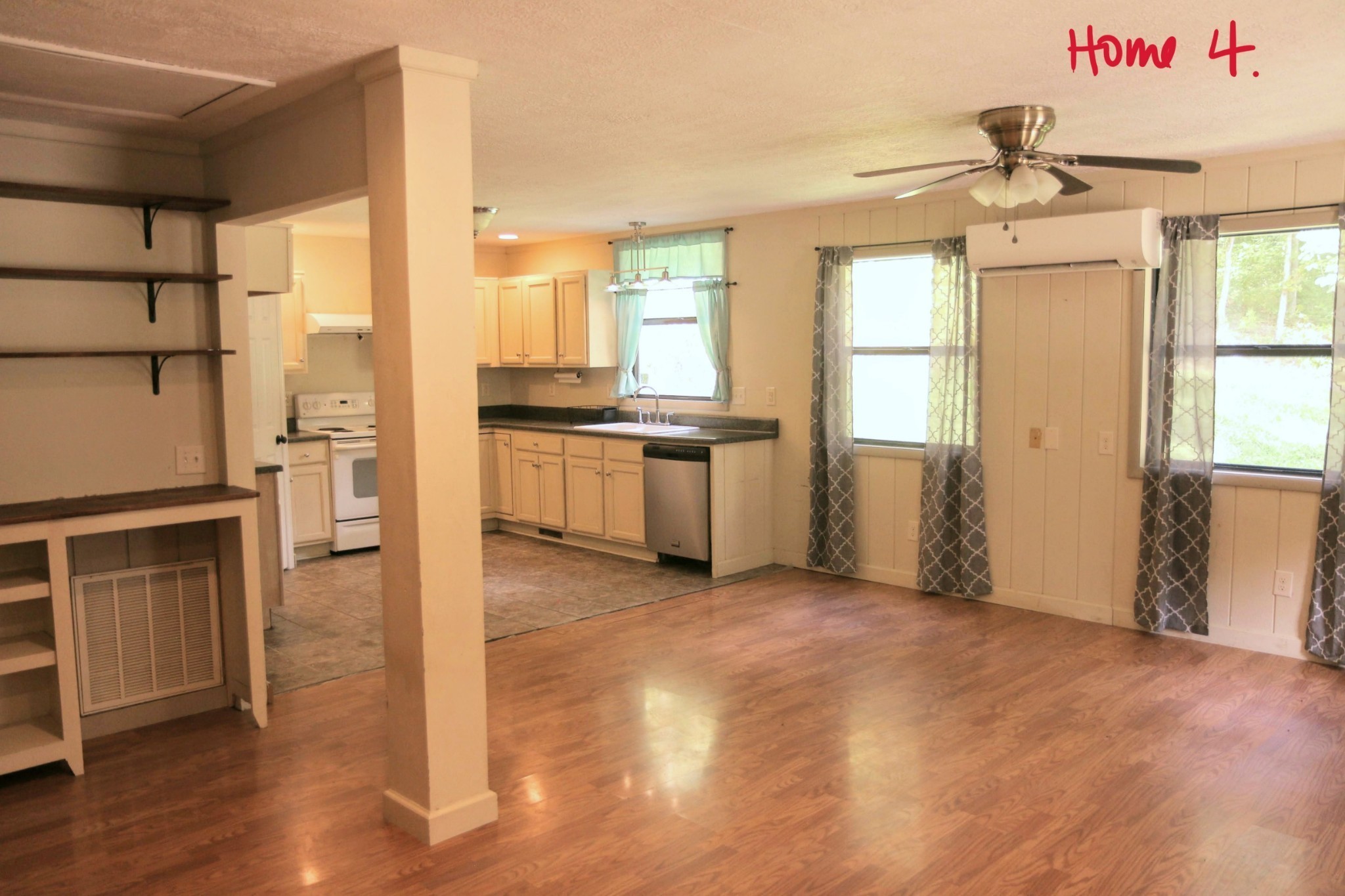 168 Three Springs Road Nunnelly, TN 37137 - Photo 37 of 65 a view of a kitchen with a sink cabinet a kitchen and wooden floor
