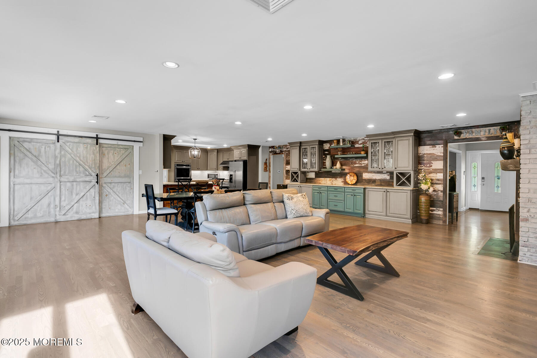 28 Colonial Terrace Colts Neck, NJ 07722 - Photo 57 of 57 a living room with furniture and kitchen view