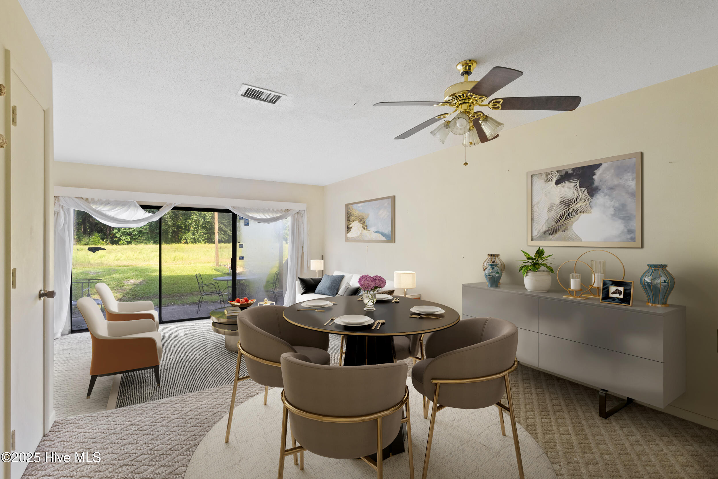 21 Gate 1, Unit 21 Calabash, NC 28467 - Photo 7 of 41 Living room with virtual staging to see the potential of the space.