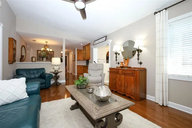 a balcony with furniture and city view