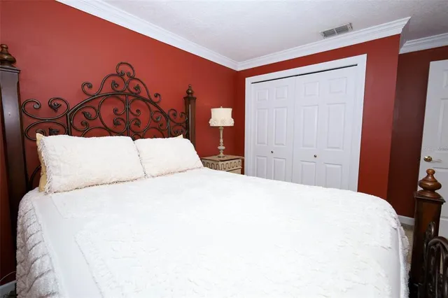 a view of a garden with a tree