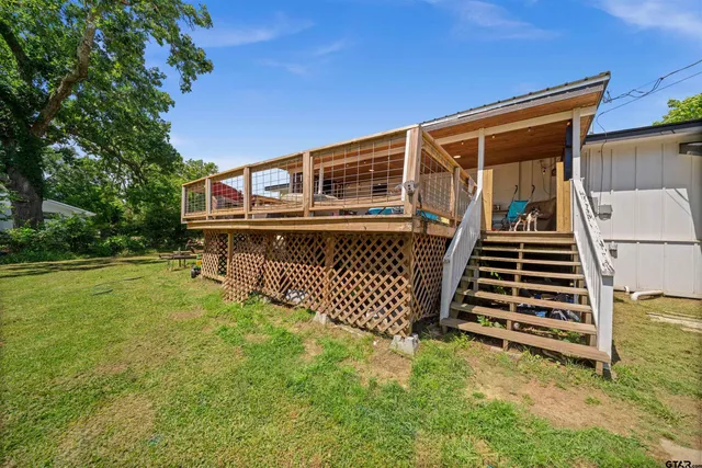 a view of a house with a balcony
