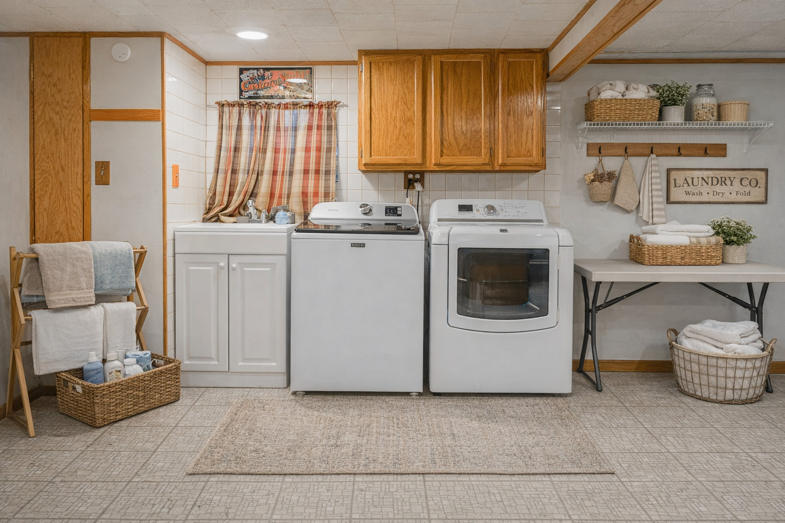 5250 South Nagle Avenue Chicago, IL 60638 - Photo 16 of 21 a utility room with cabinets dryer and washer