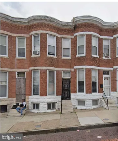 a front view of a building