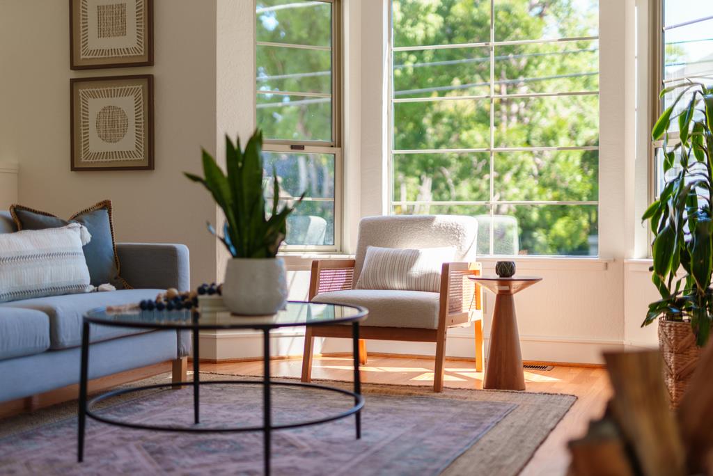 918 3rd Street, Unit A Santa Cruz, CA 95060 - Photo 12 of 43 a living room with furniture and a potted plant