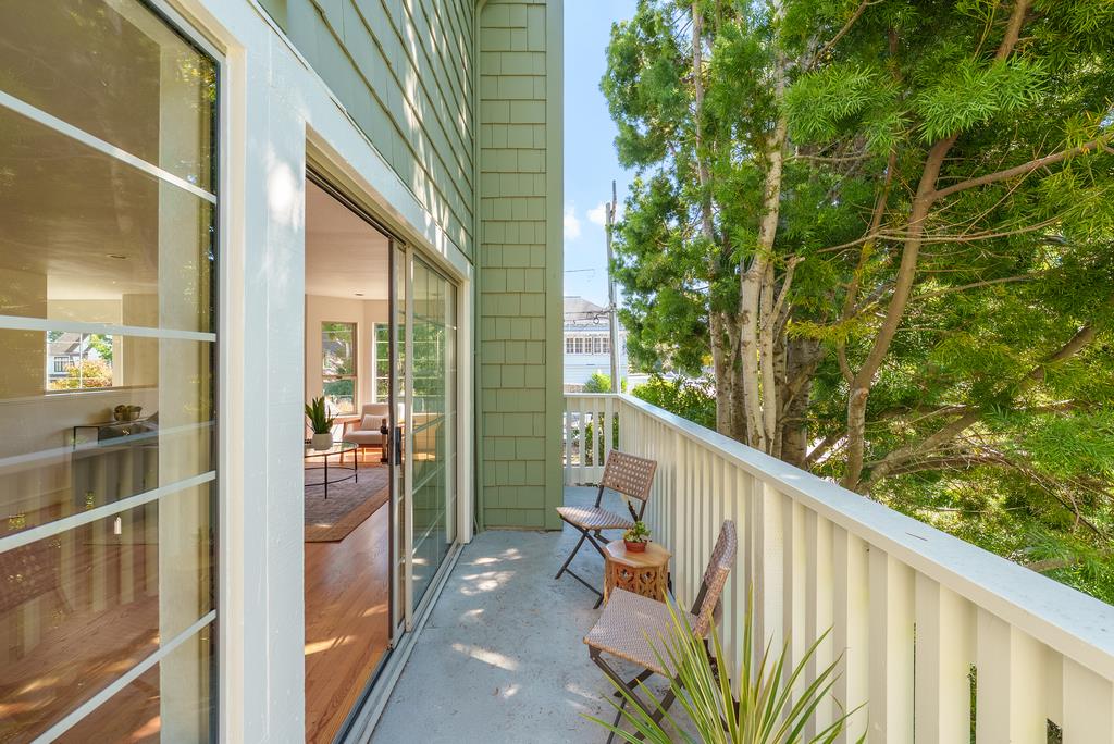 918 3rd Street, Unit A Santa Cruz, CA 95060 - Photo 16 of 43 a view of a balcony with wooden floor