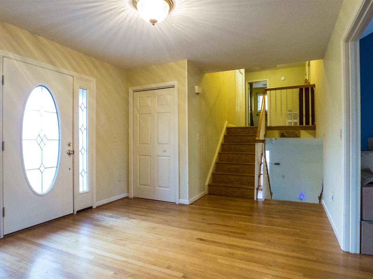 45 Oak Grove Road Palmyra, VA 22963 - Photo 5 of 25 a view of a hallway with wooden floor and staircase